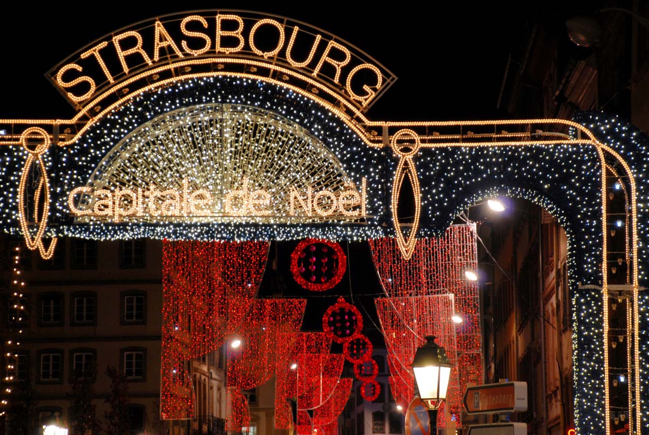 atelier photo de nuit marché de Noël de Strasbourg
