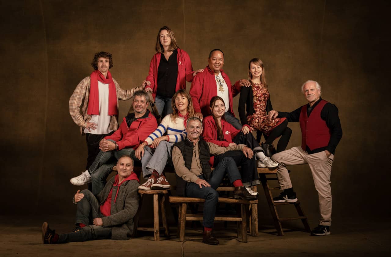 L'équipe Graine de Photographe et Yann Arthus-Bertrand, parrain de graine de photographe