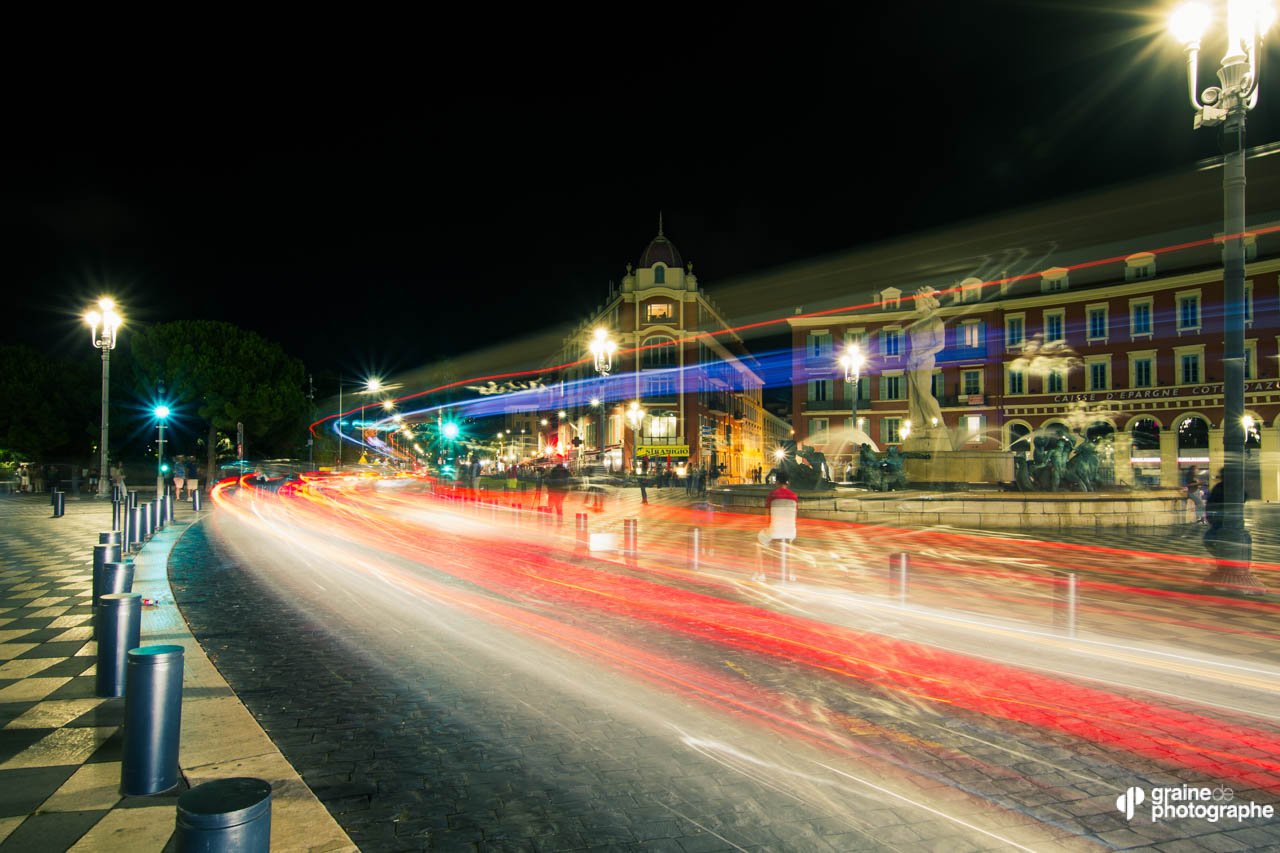 Photo de nuit Nice