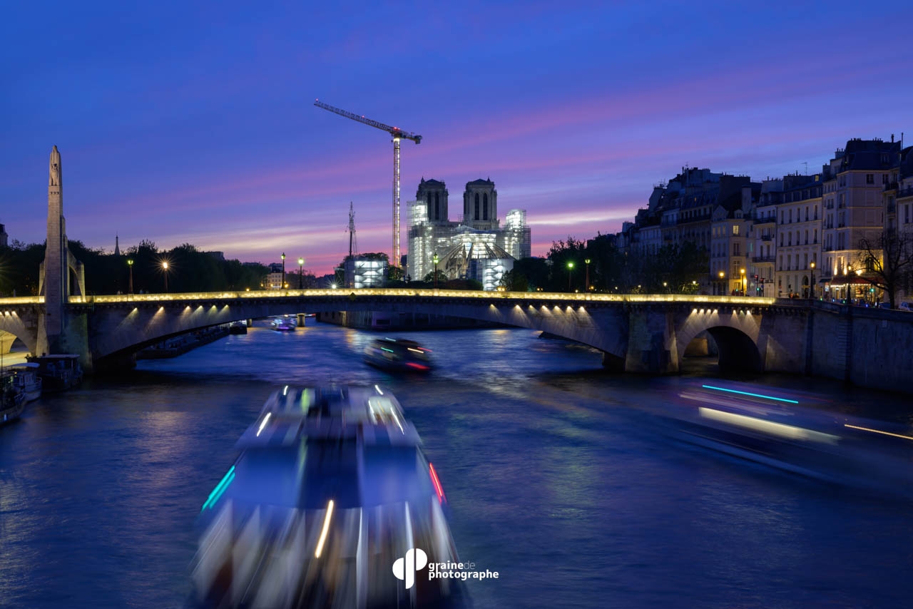 Photo de nuit Paris